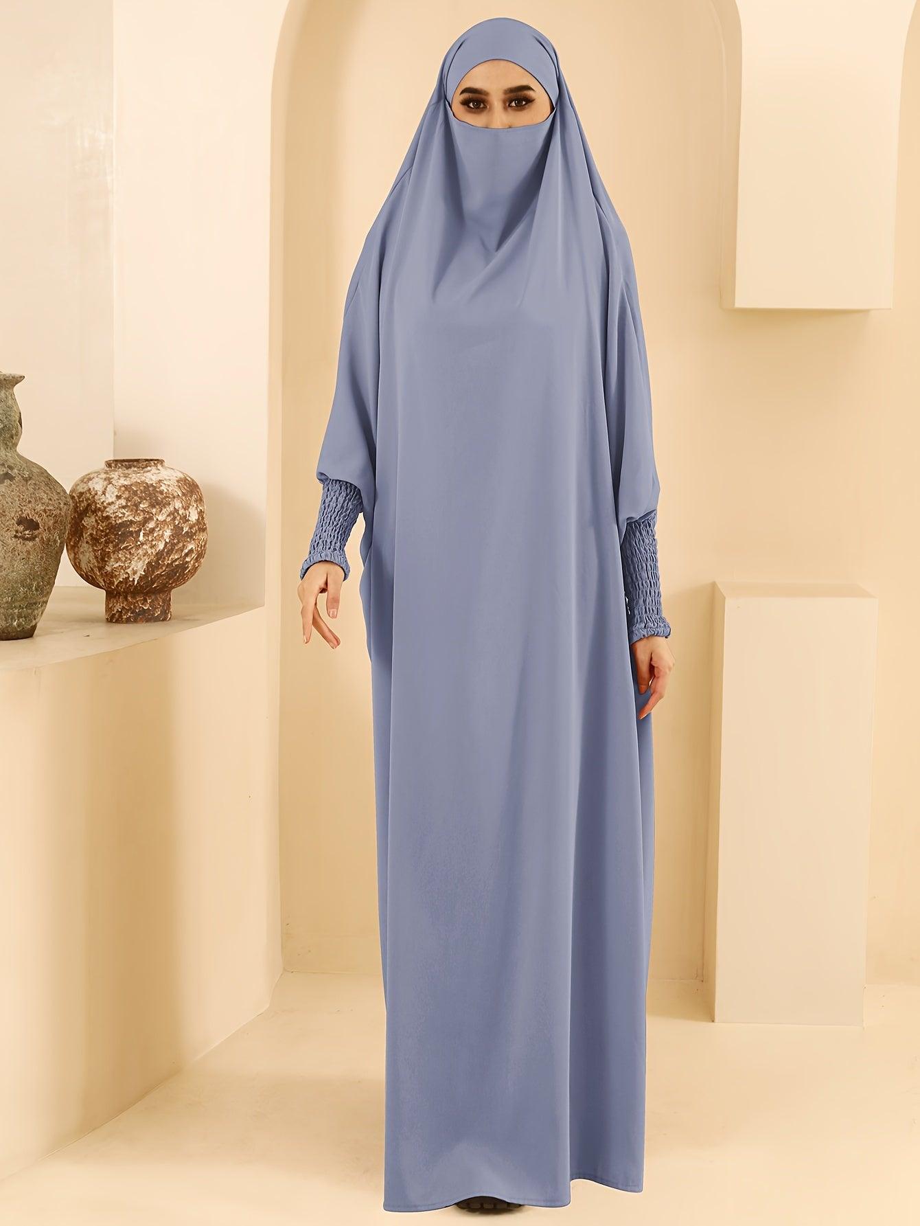 Modest Full Length Abaya Dress With Hijab - Zooni Group